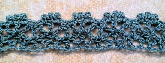 Puntilla N°34 en tejido a crochet