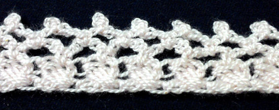 Puntilla N°27 en tejido a crochet